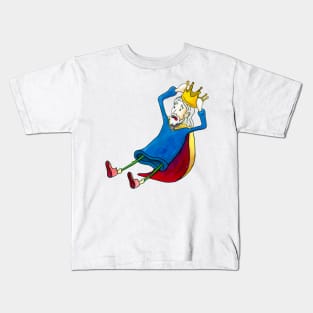 King with His Crown Getting Pulled Off Kids T-Shirt